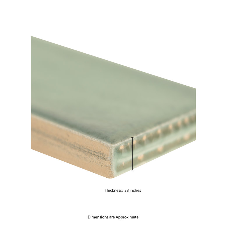 Stellaページ Ackland Zarah 2 in. x 10 in. Glossy Ceramic Subway Wall Tile
